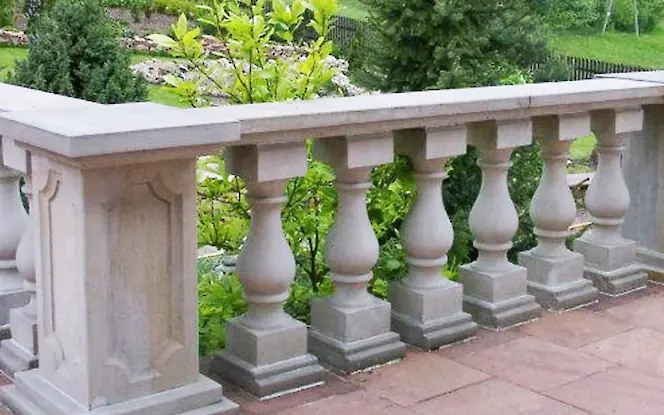 Leistung Sandstein Balustraden