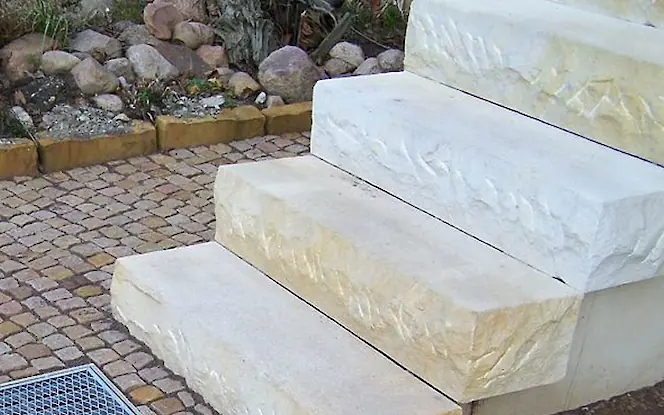 Leistung Sandstein Blockstufen